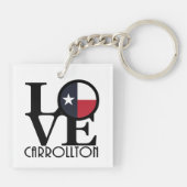 HOME and LOVE Carrolltonテキサス州 キーホルダー (裏面)