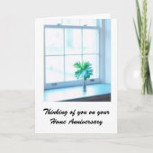 Home Anniversary – エステ実在ートエージェントの挨拶 カード (正面)