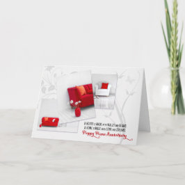 Home Anniversary from Real Estate Agent Modern カード