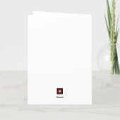 Home Anniversary Realtor Blue House and Dog Custom カード (裏面)