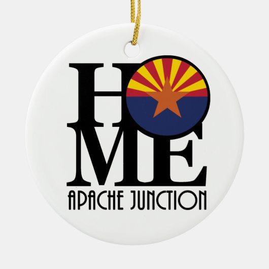 HOME Apache Junction セラミックオーナメント (正面)