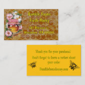 Home Apiary Thank You Card for packages 名刺 (正面/裏面)