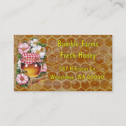 Home Apiary Thank You Card for packages 名刺 (正面)