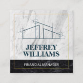 Home Architectロゴ スクエア名刺 (正面)