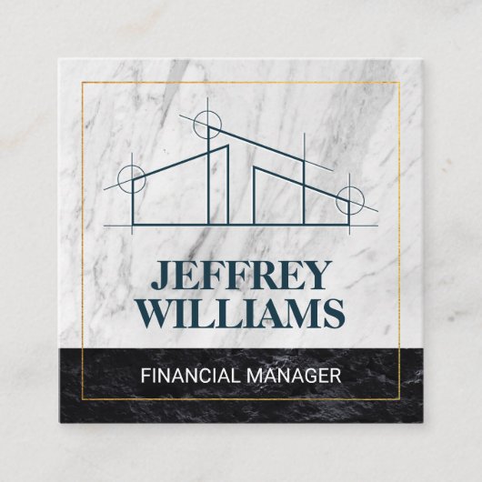 Home Architectロゴ スクエア名刺 (正面)