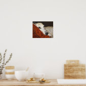 「Home At Last」greyhound dog art poster ポスター (キッチン)