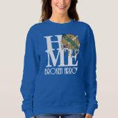 HOME Broken Arrow Oklahoma(白文字) スウェットシャツ (正面)