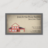 Home Builders建築アーキテクト名刺 名刺 (正面)