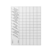 Home Cake Business Order Tracking Form ノートパッド (回転)