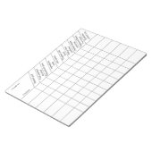 Home Cake Business Order Tracking Form ノートパッド (アングル)