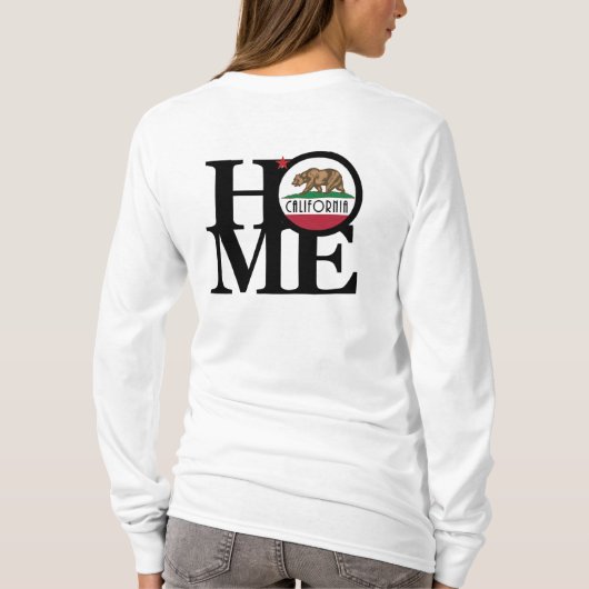 HOME California (バックプリント) Tシャツ (裏面)