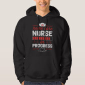 Home Care Nurse In Progress Nursing School Student パーカ (正面)
