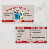 Home Cleaning Business Card 名刺 (正面/裏面)