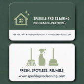 Home Cleaning Service Green Professional 名刺