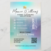 Home cleaning service modern Flyer チラシ (正面)