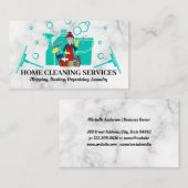 Home Cleaning Supplies | Janitor 名刺 (正面/裏面)