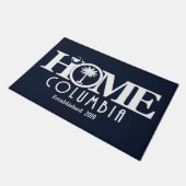 HOME Columbia SC (カスタム設立年) ドアマット (アングル)