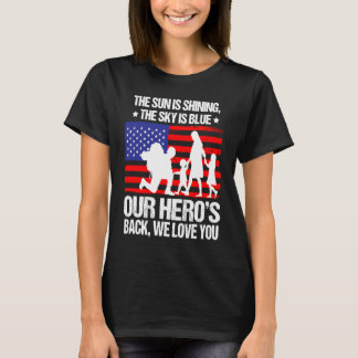 Home Coming Veteran Poem Soldier Appreciation Fami Tシャツ