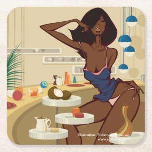 Home Cookin' スクエアペーパーコースター