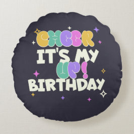 HOME DECOR BIRTHDAY CHEER UP ROUND PILLOW  ラウンドクッション