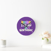  HOME DECOR BIRTHDAY CHEER UP ROUND WALL CLOCK  ラウンド壁時計 (ホーム)