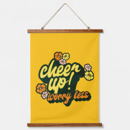 HOME DECOR CHEER UP WORRY LESS TAPESTRY  吊り下げ型タペストリー