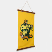 HOME DECOR CHEER UP WORRY LESS TAPESTRY  吊り下げ型タペストリー (傾斜あり)