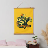 HOME DECOR CHEER UP WORRY LESS TAPESTRY  吊り下げ型タペストリー (寝室)