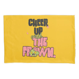 HOME DECOR CRUSH THE FROWN CHEER UP  PILLOW CASE  枕カバー