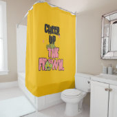 HOME DECOR CRUSH THE FROWN CHEER UP SHOWER CURTAIN シャワーカーテン (インサイチュ)