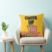 HOME DECOR CRUSH THE FROWN CHEER UP THROW PILLOW  クッション (椅子)