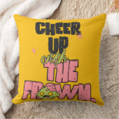 HOME DECOR CRUSH THE FROWN CHEER UP THROW PILLOW  クッション (ブランケット)