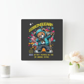 Home Decor DABBING FUTURE Lessons Learn Wall Clock スクエア壁時計 (ホーム)