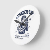 HOME DECOR DADDY CHEER UP ROUND WALL CLOCK  ラウンド壁時計 (傾斜)