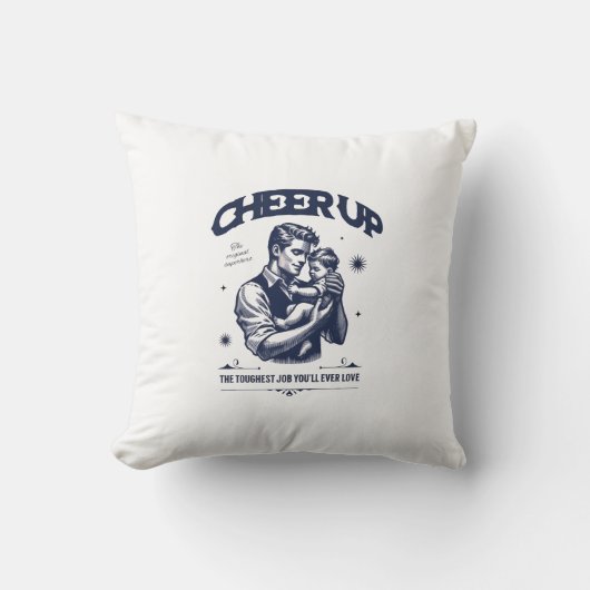 HOME DECOR DADDY CHEER UP THROW PILLOW クッション (正面)