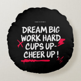 HOME DECOR DREAM BIG CHEER UP ROUND PILLOW  ラウンドクッション