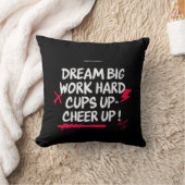 HOME DECOR DREAM BIG CHEER UP THROW PILLOW  クッション (ブランケット)