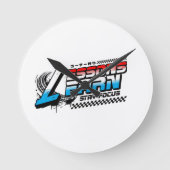 HOME DECOR FOCUS LESSONS LEARN ROUND WALL CLOCK ラウンド壁時計 (正面)