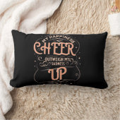 HOME DECOR HAPPINESS CHEER UP ACCENT PILLOW  ランバークッション (ブランケット)
