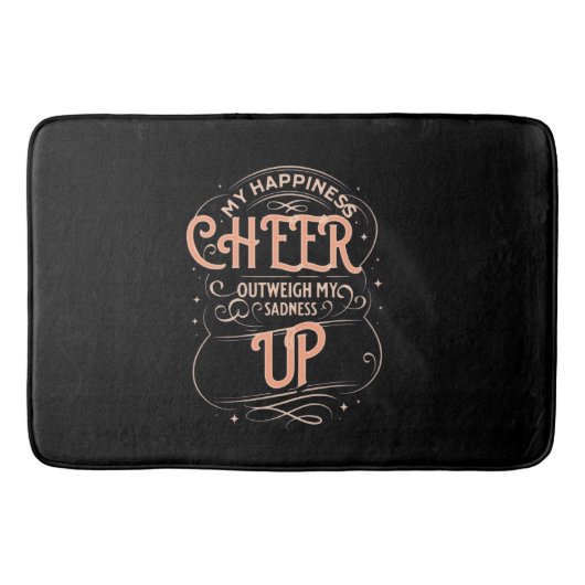 HOME DECOR HAPPINESS CHEER UP BATH MAT  バスマット (正面)