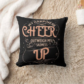 HOME DECOR HAPPINESS CHEER UP THROW PILLOW  クッション (ブランケット)