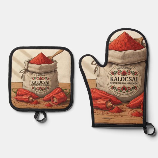 Home Decor, Küchenhelfer, Topflappen und Handschuh 鍋つかみ&鍋敷きセット (正面)