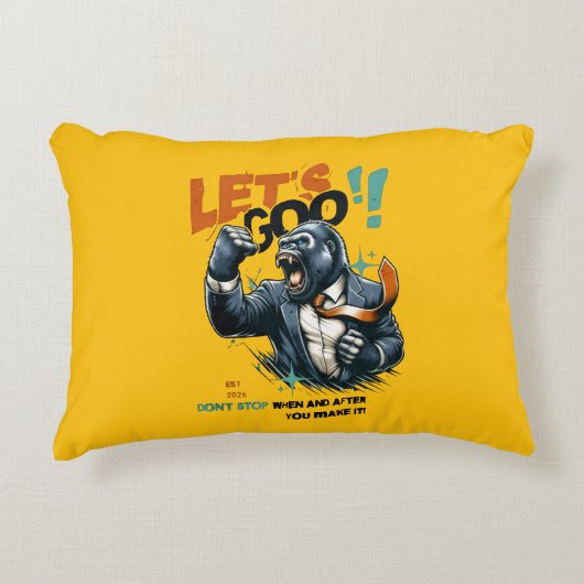 HOME DECOR LET'S GOO LESSONS LEARN ACCENT PILLOW アクセントクッション (正面)