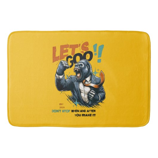 HOME DECOR LET'S GOO LESSONS LEARN BATH MAT  バスマット (正面)