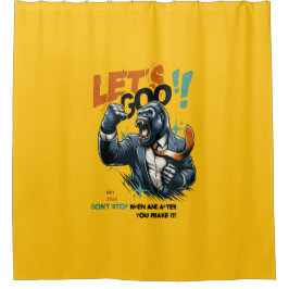 HOME DECOR LET'S GOO LESSONS LEARN SHOWER CURTAIN  シャワーカーテン