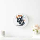 HOME DECOR LET'S GOO LESSONS LEARN WALL CLOCK  ラウンド壁時計 (ホーム)