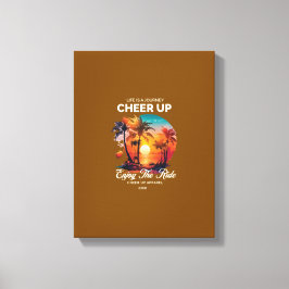 HOME DECOR LIFE'S JOURNEY CHEER UP CANVAS PRINT  キャンバスプリント