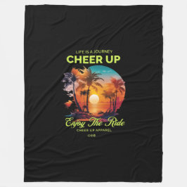HOME DECOR LIFE'S JOURNEY CHEER UP FLEECE BLANKET  フリースブランケット