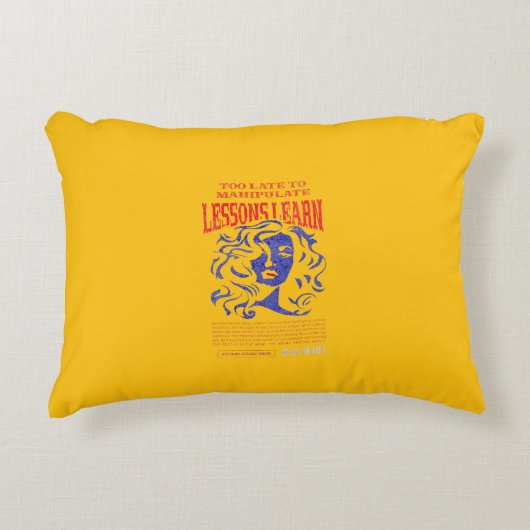 HOME DECOR MANIPULATE LESSONS LEARN ACCENT PILLOW  アクセントクッション (正面)