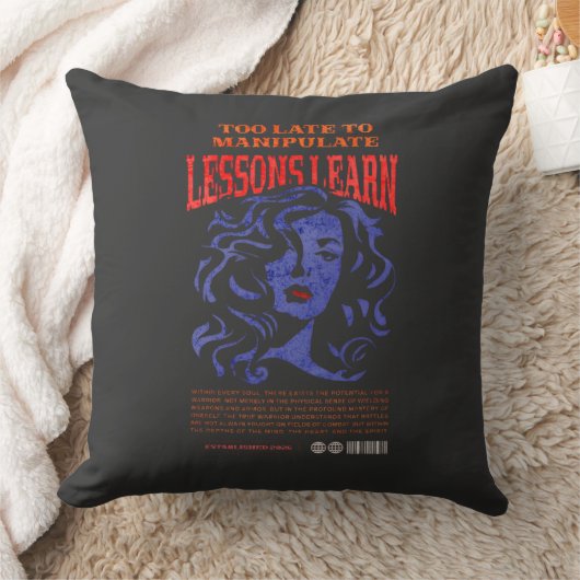 HOME DECOR MANIPULATE LESSONS LEARN THROW PILLOW  クッション (ブランケット)